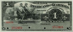 1 Peso Spécimen GUATEMALA  1895 PS.111s SC
