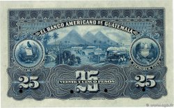 25 Pesos Spécimen GUATEMALA  1895 PS.113s pr.NEUF