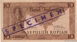 10 Rupiah Spécimen INDONÉSIE  1952 P.043bs SPL