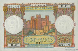 100 Francs MAROKKO  1951 P.45 fST