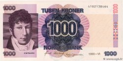 1000 Kroner NORVÈGE  1990 P.45a UNC