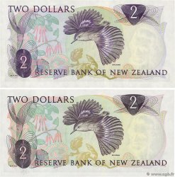 2 Dollars Lot NEW ZEALAND  1967 P.164a et P.164dr UNC