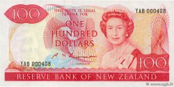 100 Dollars Petit numéro NEW ZEALAND  1985 P.175b UNC