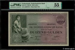 1000 Gulden NETHERLANDS  1926 P.048 AU