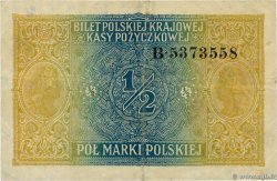 1/2 Marki POLOGNE  1917 P.007 TTB