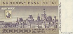 200000 Zlotych Numéro spécial POLOGNE  1989 P.155a NEUF