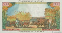 10 NF sur 500 Francs Pointe à Pitre ISOLA RIUNIONE  1967 P.54b q.FDC