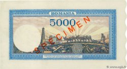 5000 Lei Spécimen RUMANIA  1943 P.055s FDC