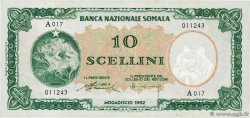 10 Scellini SOMALIA  1962 P.02a fST