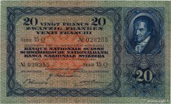 20 Francs SUISSE  1942 P.39l pr.NEUF