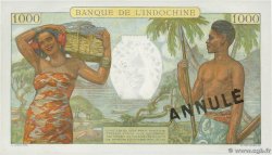 1000 Francs Spécimen TAHITI  1953 P.15bs VZ+