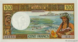 100 Francs TAHITI Papeete 1969 P.23 q.FDC