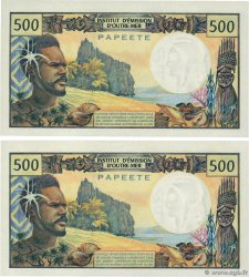 500 Francs Lot TAHITI  1970 P.25a AU