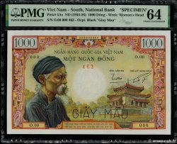 1000 Dong Spécimen VIET NAM SOUTH  1955 P.04As UNC-