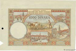 1000 Dinara Épreuve YOUGOSLAVIE  1920 P.023p SUP