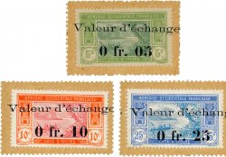 5, 10 et 25 Centimes ELFENBEINKÜSTE  1920 P.04 à 06