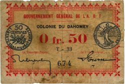 50 Centimes DAHOMEY  1917 P.01b