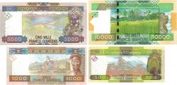 500 à 10000 Francs Lot GUINEA  2006 P.39 à 42 UNC