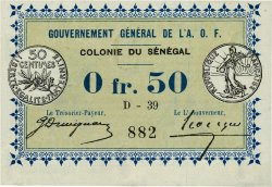 50 Centimes SÉNÉGAL  1917 P.01b NEUF
