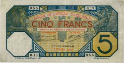 5 Francs GRAND-BASSAM FRENCH WEST AFRICA Grand-Bassam 1904 P.05Da MBC