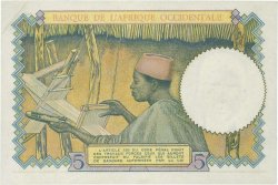 5 Francs FRENCH WEST AFRICA  1938 P.21 AU-
