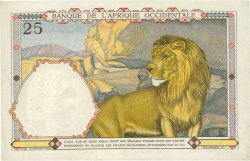 25 Francs FRENCH WEST AFRICA  1936 P.22 q.FDC