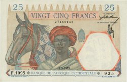 25 Francs FRENCH WEST AFRICA  1939 P.22 SC+