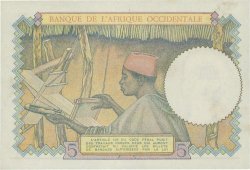 5 Francs FRENCH WEST AFRICA  1943 P.26 q.FDC
