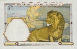 25 Francs FRENCH WEST AFRICA  1942 P.27 XF+