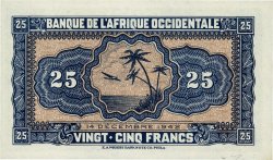 25 Francs FRENCH WEST AFRICA  1942 P.30b FDC