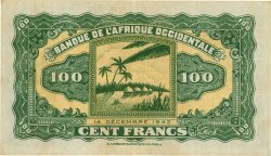 100 Francs FRENCH WEST AFRICA  1942 P.31a VZ+