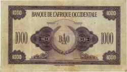 1000 Francs AFRIQUE OCCIDENTALE FRANÇAISE (1895-1958)  1942 P.32a TB+