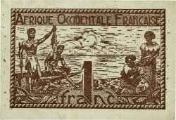 1 Franc FRENCH WEST AFRICA  1944 P.34a VF+