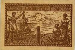1 Franc FRENCH WEST AFRICA  1944 P.34b VF