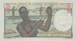 5 Francs FRENCH WEST AFRICA  1950 P.36 UNC