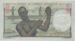 5 Francs FRENCH WEST AFRICA  1951 P.36 SC+