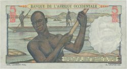 5 Francs FRENCH WEST AFRICA  1952 P.36 SC+