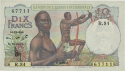 10 Francs FRENCH WEST AFRICA  1951 P.37 SC+