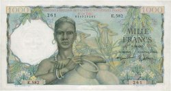 1000 Francs FRENCH WEST AFRICA  1955 P.48 VZ