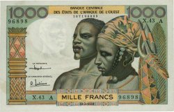 1000 Francs WEST AFRICAN STATES  1961 P.103Ab AU+