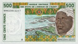 500 Francs ESTADOS DEL OESTE AFRICANO  1999 P.110Aj FDC