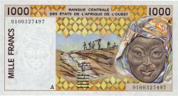 1000 Francs STATI AMERICANI AFRICANI  1991 P.111Aa q.FDC