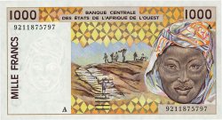 1000 Francs ESTADOS DEL OESTE AFRICANO  1992 P.111Ab FDC