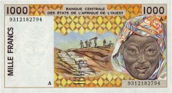 1000 Francs ESTADOS DEL OESTE AFRICANO  1993 P.111Ac SC+