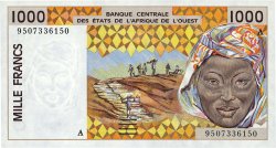 1000 Francs ESTADOS DEL OESTE AFRICANO  1995 P.111Ae FDC