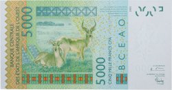 5000 Francs WEST AFRICAN STATES  2003 P.117Aa UNC