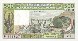 500 Francs WEST AFRIKANISCHE STAATEN  1981 P.206Bc ST