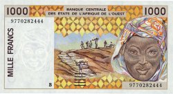 1000 Francs ESTADOS DEL OESTE AFRICANO  1997 P.211Bh FDC