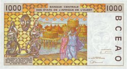 1000 Francs ESTADOS DEL OESTE AFRICANO  1997 P.211Bh FDC