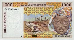 1000 Francs WEST AFRIKANISCHE STAATEN  1999 P.211Bj ST